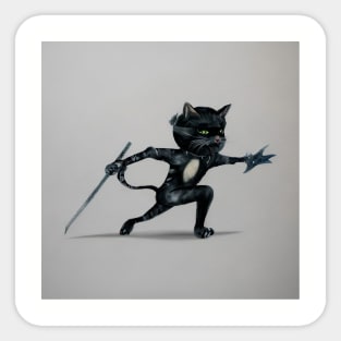 Ninja cat Sticker